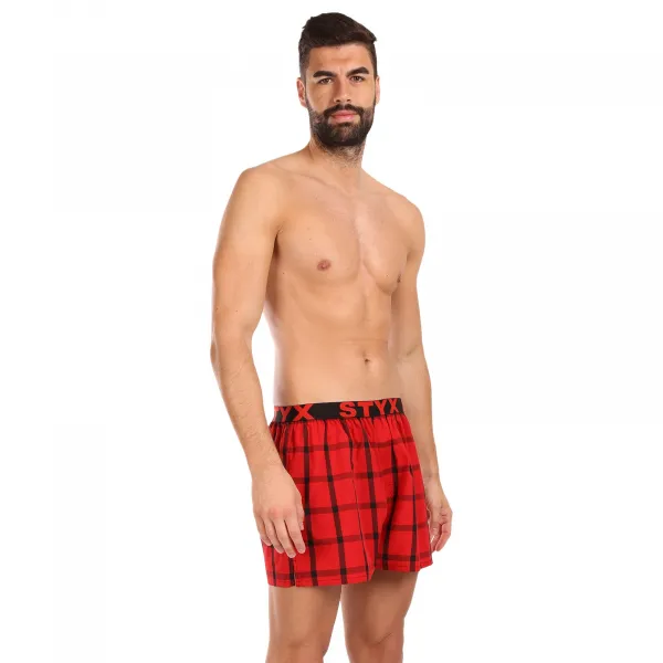 3PACK pánske trenky Styx športová guma viacfarebné (3B103133) S, trenírky