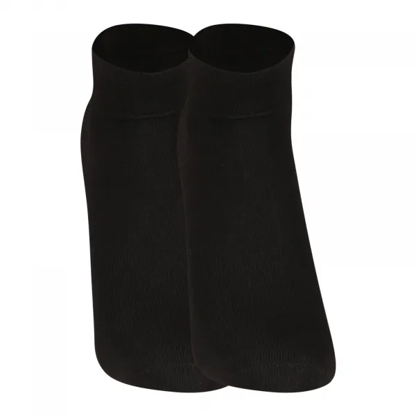 5PACK ponožky Nedeto nízke bambusové čierne (5PBN01) M