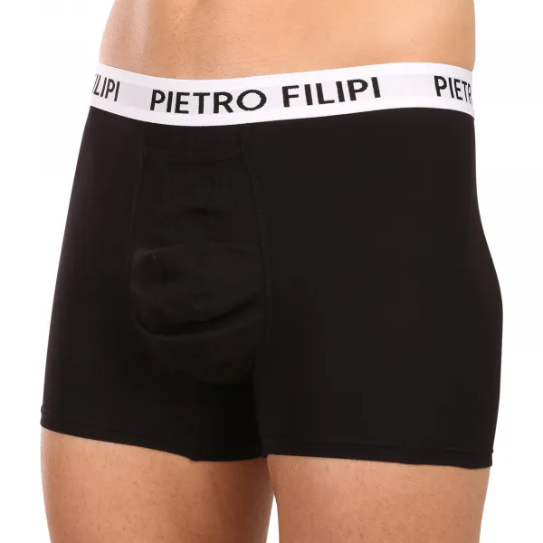 2PACK pánske boxerky Pietro Filipi balls holder čierné (2BCL003) M, trenky