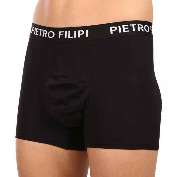 2PACK pánske boxerky Pietro Filipi balls holder čierné (2BCL002) M, trenky