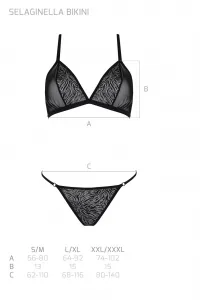 Dámsky set Passion čierny (Selaginella bikini) S/M