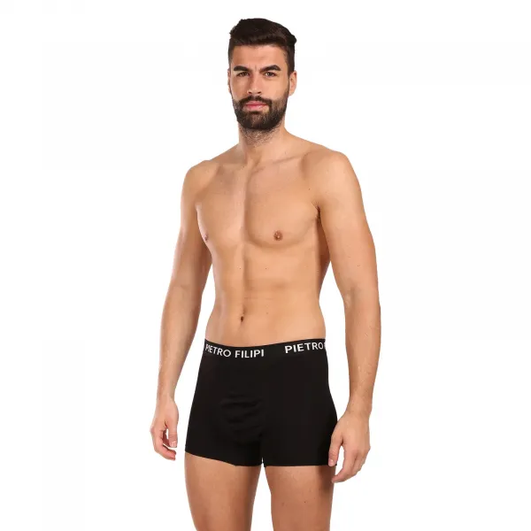 2PACK pánske boxerky Pietro Filipi balls holder čierné (2BCL002) M, trenky