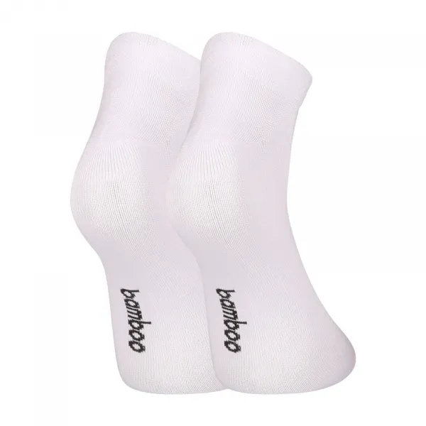 3PACK ponožky Nedeto nízke bambusové biele (3PBN02) S