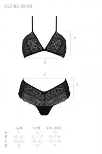 Dámsky set Passion čierny (Kerria bikini) S/M