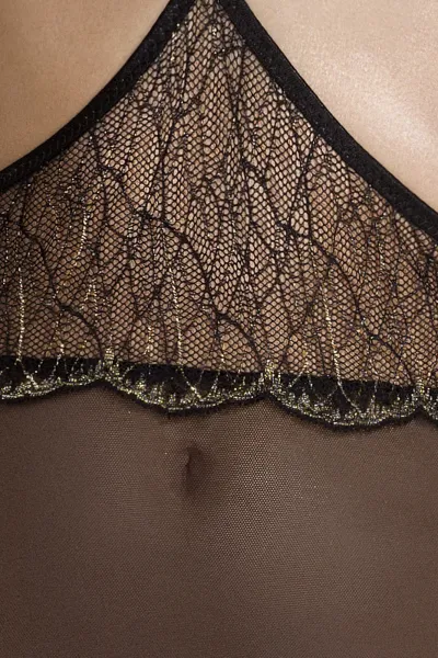 Dámske body Passion čierne (Amberly body) S/M