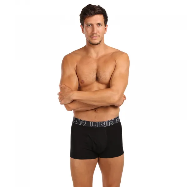 3PACK pánske boxerky Under Armour čierne (1383891 001) M, trenky