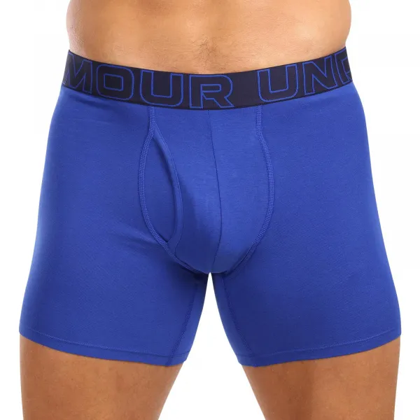 Pánske boxerky UNDER ARMOUR 3 PACK-M UA Perf Cotton 6in-BLU