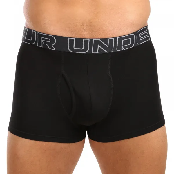3PACK pánske boxerky Under Armour čierne (1383891 001) M, trenky