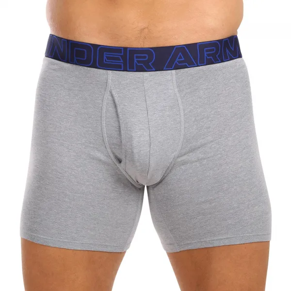 Pánske boxerky UNDER ARMOUR 3 PACK-M UA Perf Cotton 6in-BLU