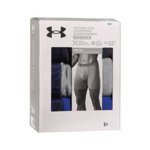 Pánske boxerky UNDER ARMOUR 3 PACK-M UA Perf Cotton 6in-BLU