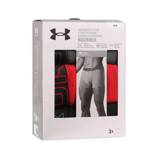Pánske boxerky UNDER ARMOUR M UA Perf Cotton 3in-GRY