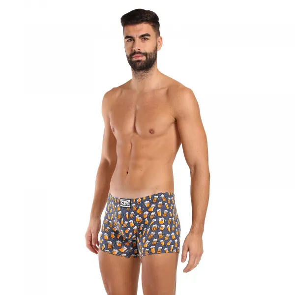 3PACK pánske boxerky Styx long art klasická guma viacfarebné (3F13714) S, trenky