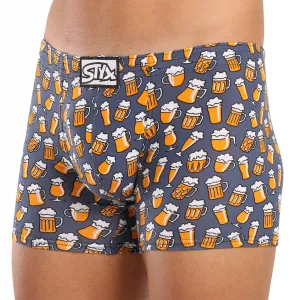 3PACK pánske boxerky Styx long art klasická guma viacfarebné (3F13714) S, trenky