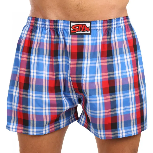10PACK pánske trenky Styx klasická guma viacfarebné (10A103140) M, trenírky