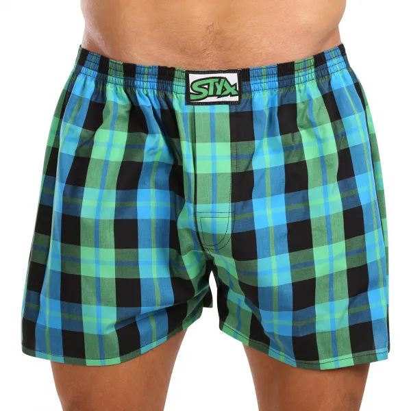 10PACK pánske trenky Styx klasická guma viacfarebné (10A103140) M, trenírky