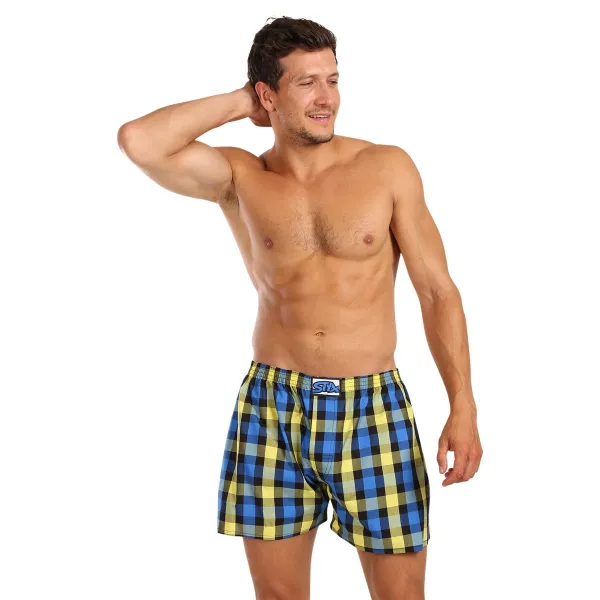 Pánske trenky Styx klasická guma viacfarebné (A1039) M, trenírky