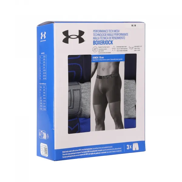 3PACK pánske boxerky Under Armour viacfarebné (1383884 410) M, trenky