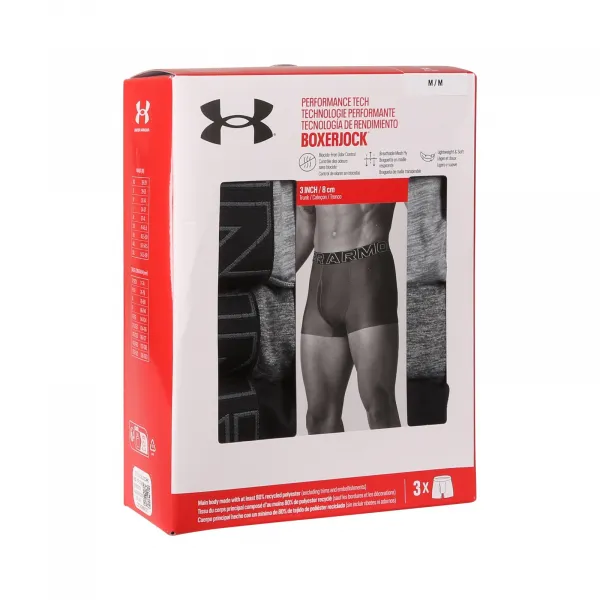 3PACK pánske boxerky Under Armour viacfarebné (1383882 035) S, trenky