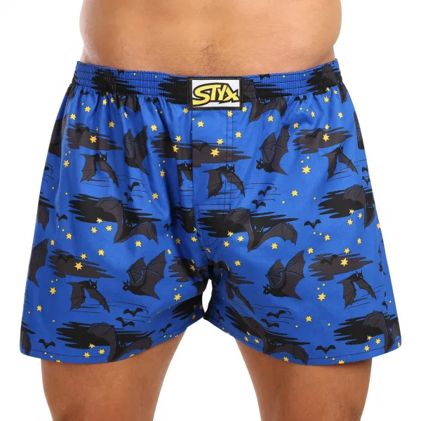 3PACK pánske trenky Styx art klasická guma viacfarebné (3A17789) M, trenírky