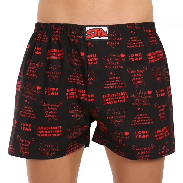 3PACK pánske trenky Styx art klasická guma viacfarebné (3A16477) M, trenírky