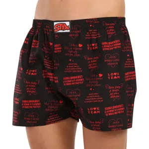 Pánske trenírky Styx art klasická guma nadrozmer Valentín texty (E1757) 4XL