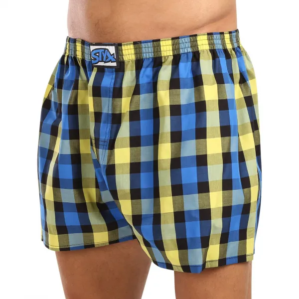 Pánske trenky Styx klasická guma nadrozmer viacfarebné (E1039) 3XL, trenírky