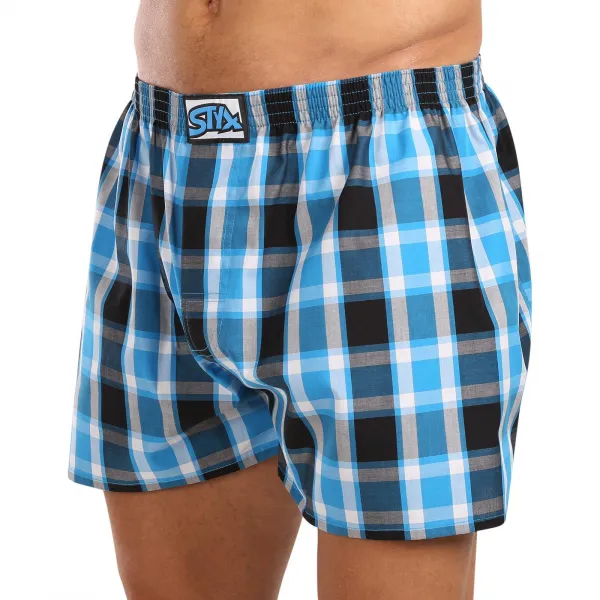 Pánske trenky Styx klasická guma nadrozmer viacfarebné (E1034) 5XL, trenírky