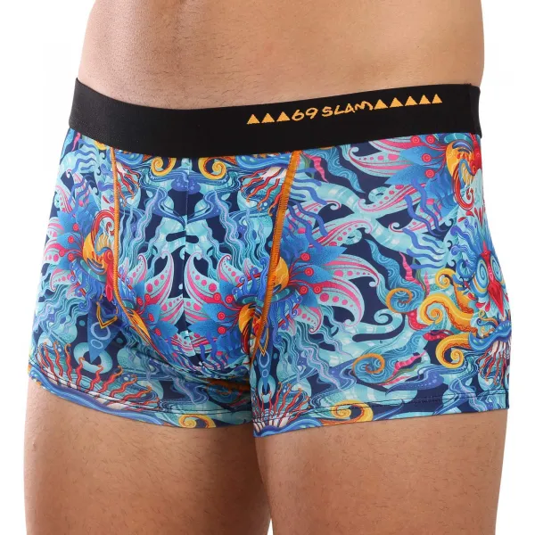 Pánske boxerky 69SLAM Hip BLUE HABITAT (MSYBUH-PO) M, trenky