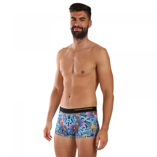 Pánske boxerky 69SLAM Hip BLUE HABITAT (MSYBUH-PO) M, trenky