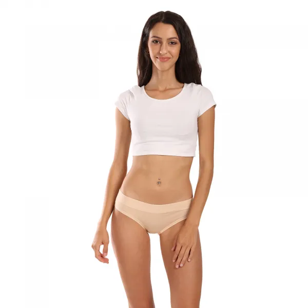 3PACK dámske nohavičky Lovelygirl béžové (4999-nude) S