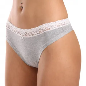 Dámske tangá Lovelygirl sivá (8307-grey) S
