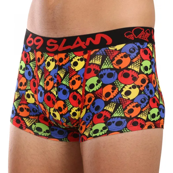 Pánske boxerky 69SLAM hip bamboo SKULL CONE (MHBSKC-BB) M, trenky