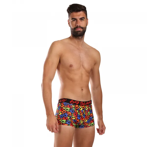 Pánske boxerky 69SLAM hip bamboo SKULL CONE (MHBSKC-BB) M, trenky