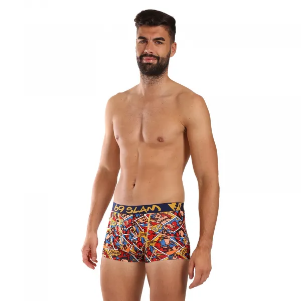 Pánske boxerky 69SLAM hip bamboo PERVERT HERO (MHBPVO-BB) S, trenky
