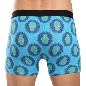 Pánske boxerky 69SLAM fit bamboo SKULL MANDALA (MPBSKM-BB) M, trenky