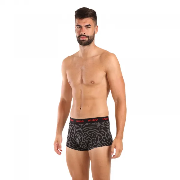 3PACK pánske boxerky HUGO viacfarebné (50517894 974) M, trenky