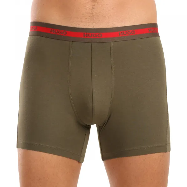 3PACK pánske boxerky HUGO viacfarebné (50520475 971) M, trenky