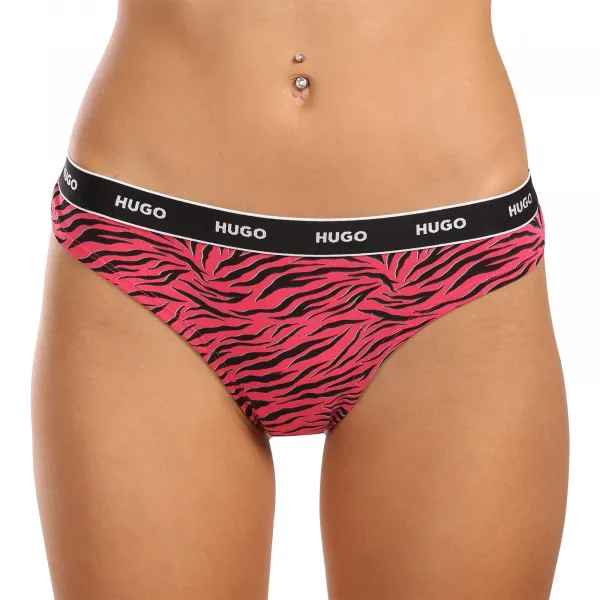 3PACK dámske tangá HUGO viacferbná (50495870 661) M
