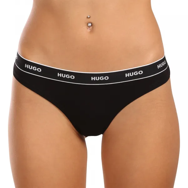 3PACK dámske tangá HUGO viacferbná (50495870 661) M