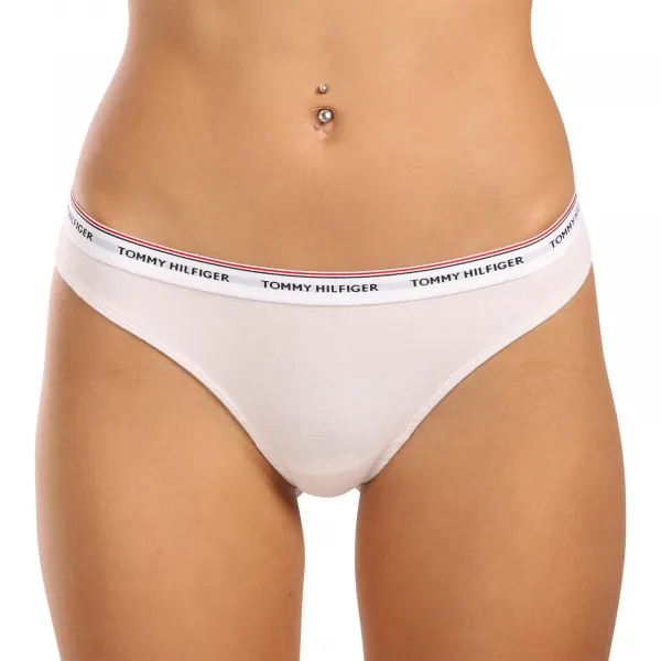 3PACK dámske tangá Tommy Hilfiger viacfarebná (UW0UW04894 0VG) M