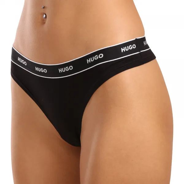 3PACK dámske tangá HUGO viacferbná (50480150 962) M
