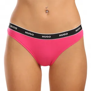 3PACK dámske tangá HUGO viacferbná (50480150 962) M