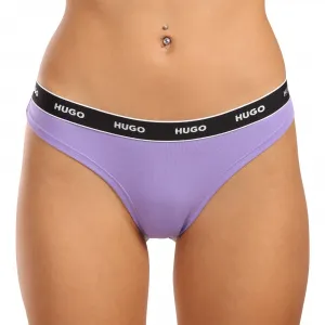 3PACK dámske tangá HUGO viacferbná (50480150 962) M