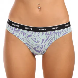 3PACK dámske tangá HUGO viacferbná (50495870 536) M
