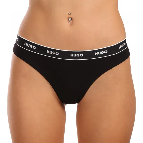 3PACK dámske tangá HUGO viacferbná (50495870 536) M