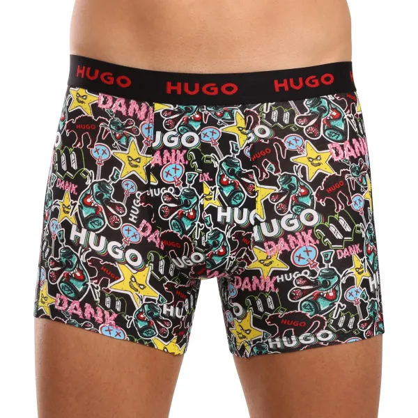 3PACK pánske boxerky HUGO viacfarebné (50517887 979) M, trenky