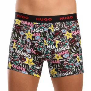 3PACK pánske boxerky HUGO viacfarebné (50517887 979) M, trenky