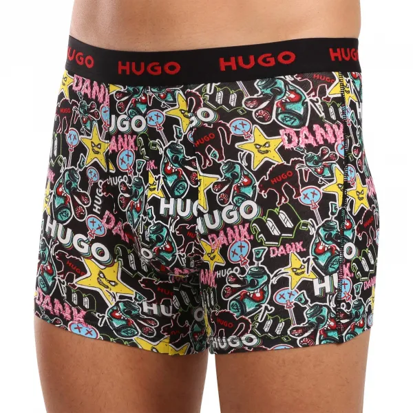 3PACK pánske boxerky HUGO viacfarebné (50517887 979) M, trenky