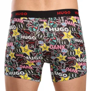 3PACK pánske boxerky HUGO viacfarebné (50517887 979) M, trenky