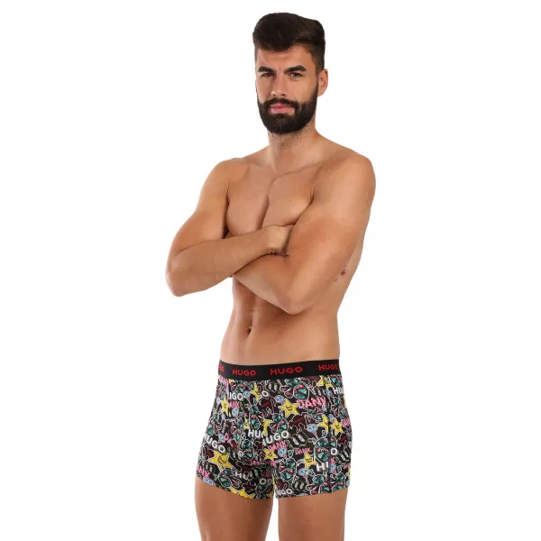 3PACK pánske boxerky HUGO viacfarebné (50517887 979) M, trenky